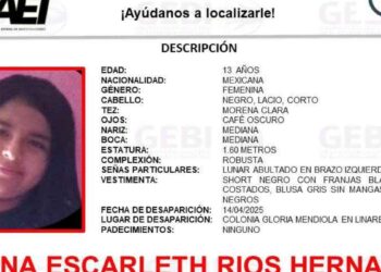 Buscan Ximena Escarleth Linares