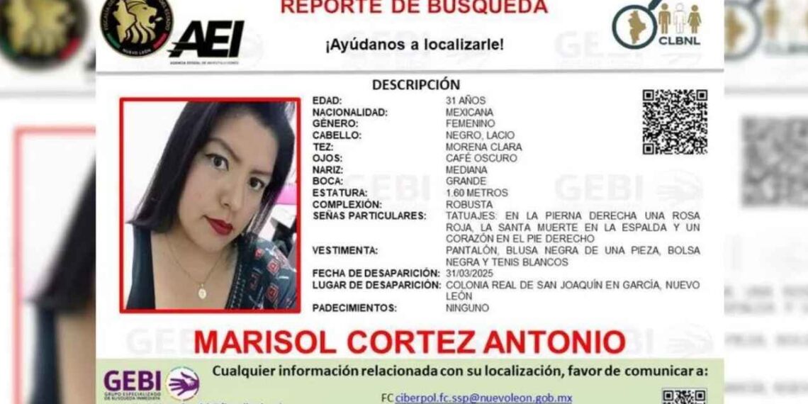 Buscan a mujer desaparecida tras acudir a entrevista de trabajo en García, Nuevo León
