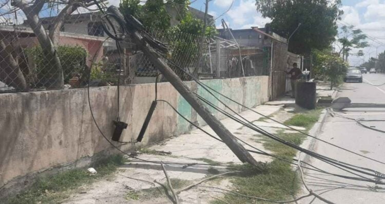 camión postes Matamoros
