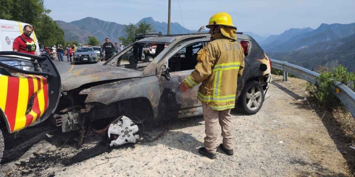 incendio vehículo Santiago