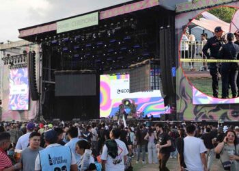 Captan en video el momento exacto en que cae estructura del AXE Ceremonia en CDMX