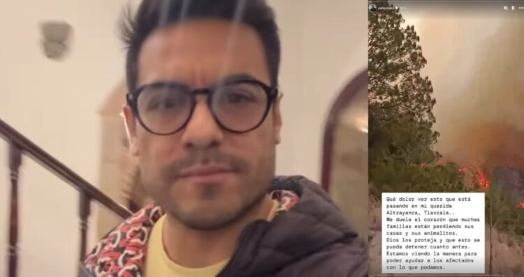 Carlos Rivera abre su casa como centro de apoyo ante incendios en Tlaxcala