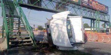 Chofer tráiler herido Guadalupe