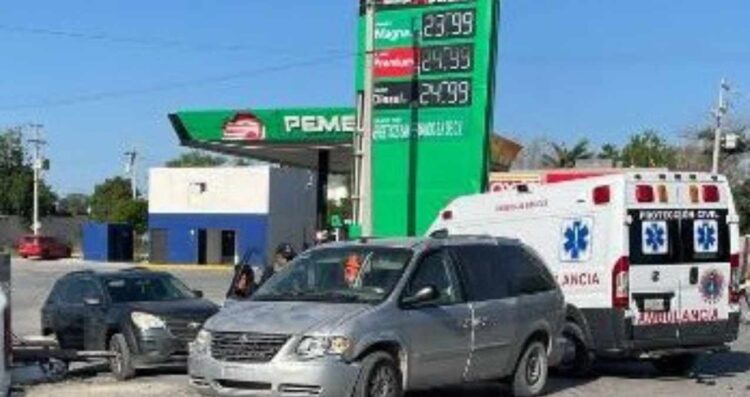 Choque deja una mujer lesionada en San Fernando, Tamaulipas