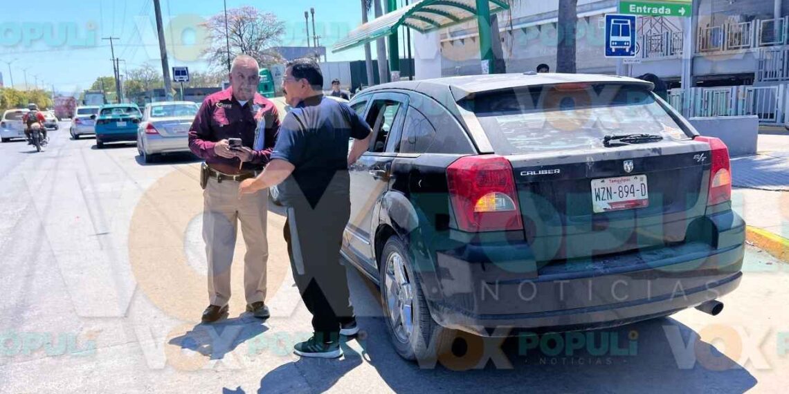 Choque por alcance provoca caos vial y daños materiales en El Mante, Tamaulipas