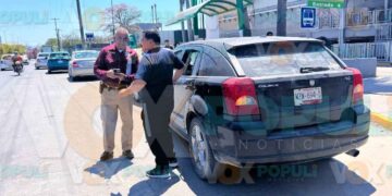 Choque por alcance provoca caos vial y daños materiales en El Mante, Tamaulipas