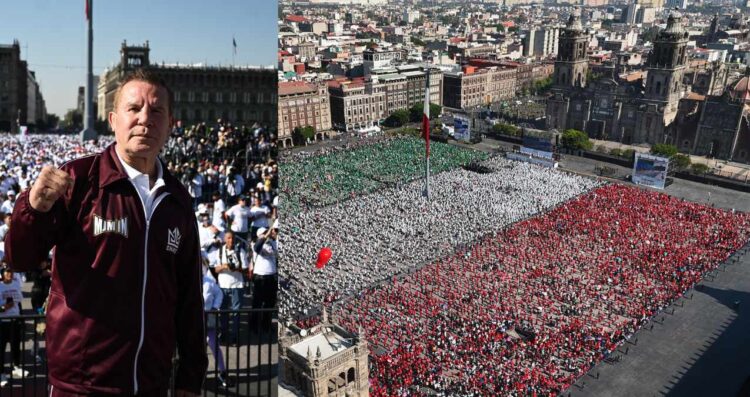 ¿Cuántas personas fueron a la Clase de Boxeo en el Zócalo?