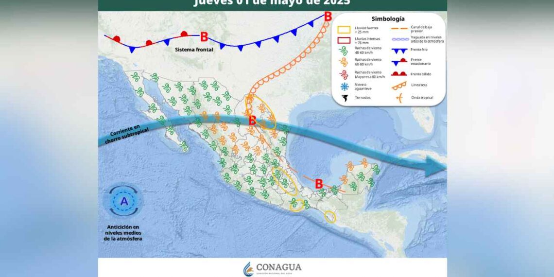 Clima 1 mayo México