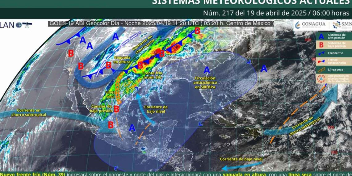 Clima sábado 19 de abril: ¿Dónde habrá lluvias e intervalos de chubascos con posible caída de granizo?