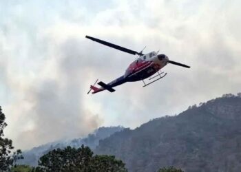 Combaten incendio Aramberri
