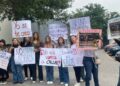 Manifestación pacifica por caso de Dámazo en Palacio de Justicia