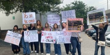 Manifestación pacifica por caso de Dámazo en Palacio de Justicia