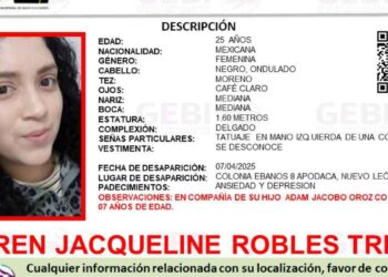 Desaparece joven madre y su hijo en Apodaca, Nuevo León