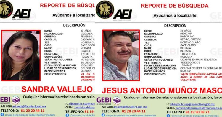Desaparece matrimonio a bordo de su camioneta en General Bravo, Nuevo León