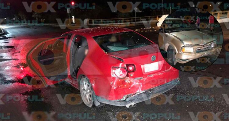 Descuidado joven conductor protagoniza choque por alcance en bulevar de Ciudad Victoria