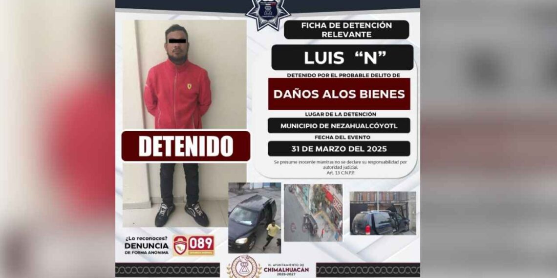 Detienen a Luis N tras intento de secuestro a estudiante en Chimalhuacán