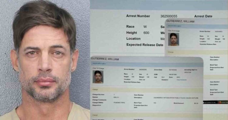 Detienen al actor William Levy en Florida por presunto desorden y estar intoxicado