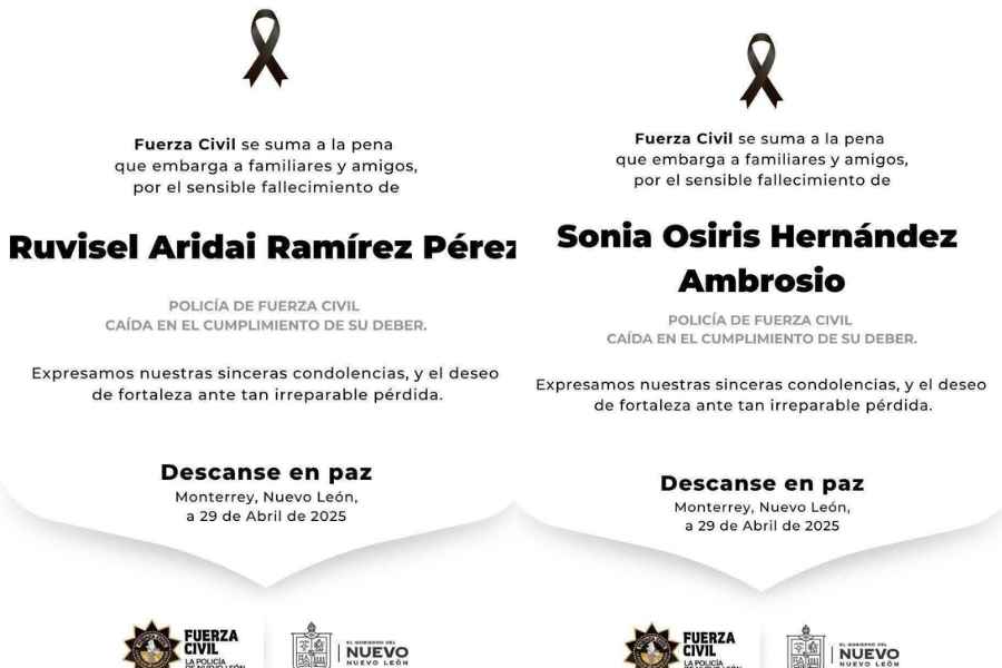 Dr. Arroyo Identifican policías fallecidos (1)