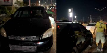 Ebrio conductor provoca 'carambola' vehicular en Matamoros, Tamaulipas