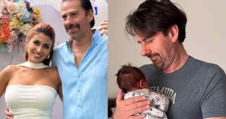Eduardo Videgaray se muestra como un papá orgulloso con su bebé Ferrán