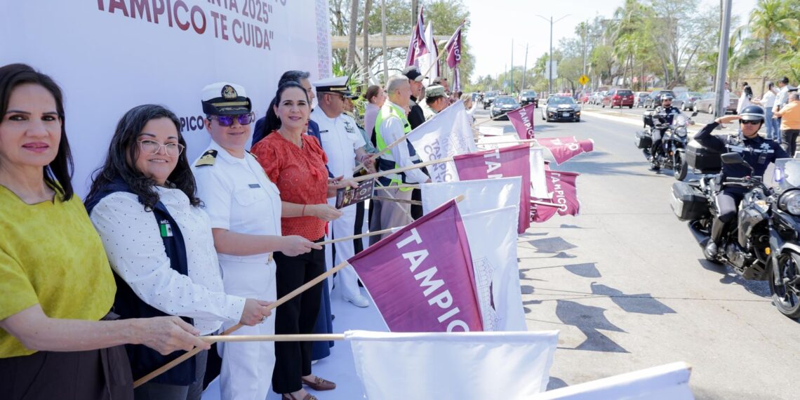 Encabeza Mónica Villarreal Arranque del Operativo Tampico Te Cuida para Semana Santa 2025