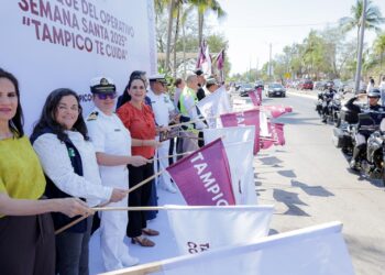 Encabeza Mónica Villarreal Arranque del Operativo Tampico Te Cuida para Semana Santa 2025