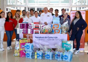 Envía la UAT víveres en apoyo a damnificados de Reynosa