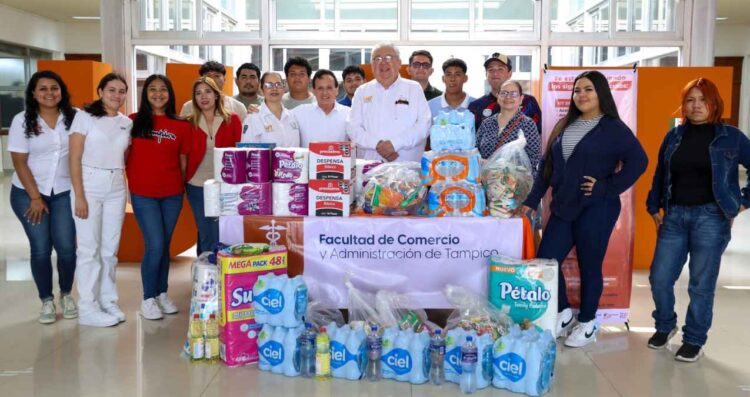 Envía la UAT víveres en apoyo a damnificados de Reynosa