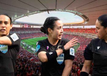Ellas conforman el arbitraje femenil del partido Puebla vs Chivas