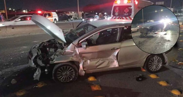 Fuerte choque entre dos vehículos deja como saldo a 2 personas lesionadas en la avenida Concordia