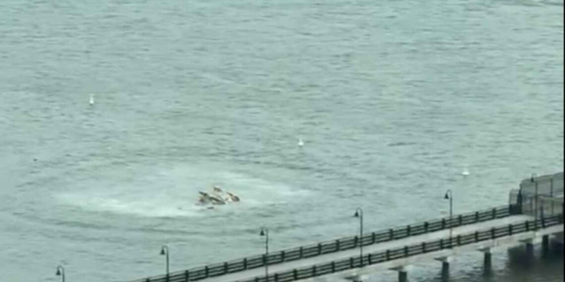 helicóptero Río Hudson