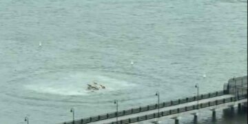 helicóptero Río Hudson