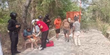 Hombres heridos accidente Mante