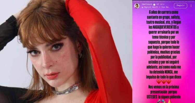 Imelda Tuñón responde a los comentarios tras su debut como cantante