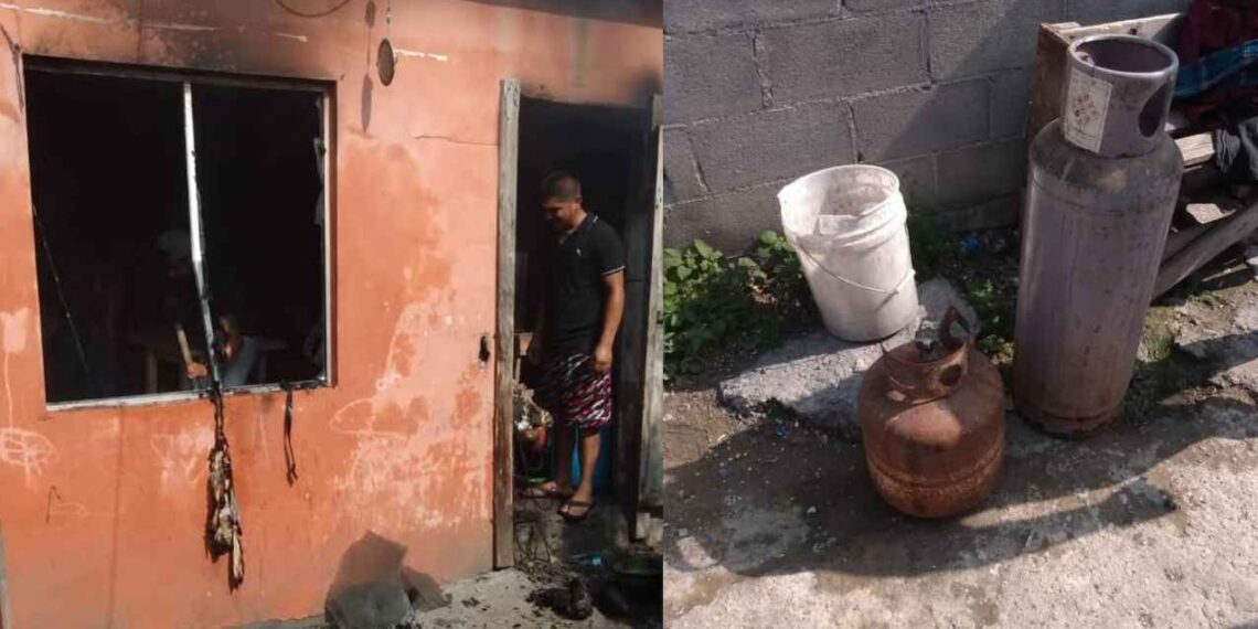 Incendio en vivienda de Matamoros, Tamaulipas, moviliza a bomberos y voluntarios