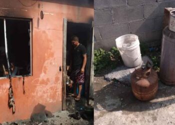Incendio en vivienda de Matamoros, Tamaulipas, moviliza a bomberos y voluntarios