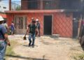 Incendio en vivienda de Reynosa, Tamaulipas, moviliza a cuerpos de emergencia