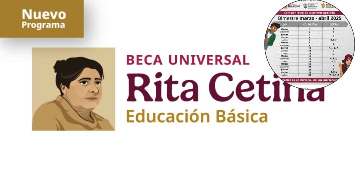 Inicia la entrega de la Beca Rita Cetina del bimestre marzo-abril 2025: Así quedó el calendario
