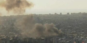 ¿Qué lugar recibió los bombardeos de Israel este domingo?