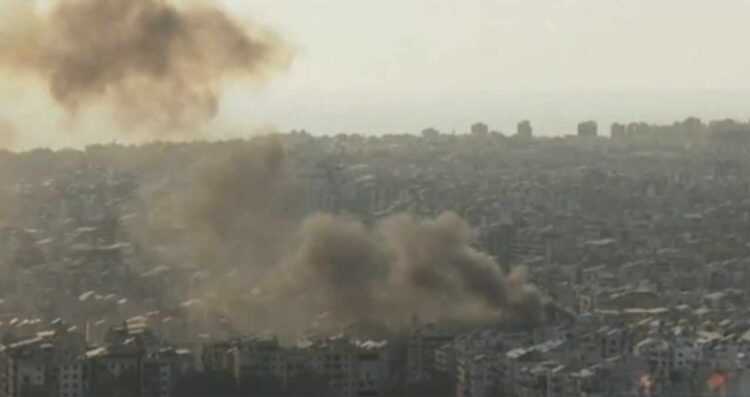 ¿Qué lugar recibió los bombardeos de Israel este domingo?