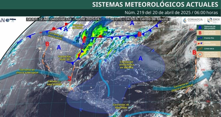 ¿Qué estados de México tendrán lluvias y cuáles enfrentarán calor extremo hoy domingo 20 de abril?