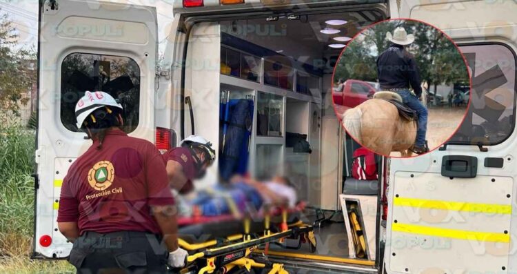 joven jinete herido El Mante