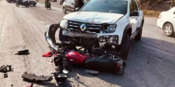 joven motociclista El Mante