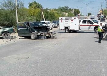 Jovencito provoca choque múltiple en Nuevo Laredo, Tamaulipas