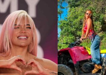 Karol G sufre caída en moto durante vacaciones en Jamaica