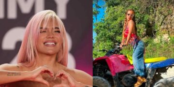 Karol G sufre caída en moto durante vacaciones en Jamaica