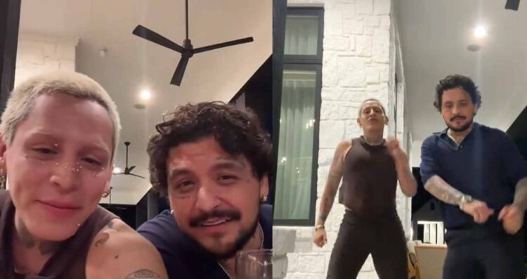 Kunno y Christian Nodal causan revuelo en redes sociales