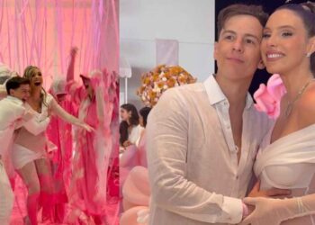 Lele Pons sufre caída en revelación de género de su bebé