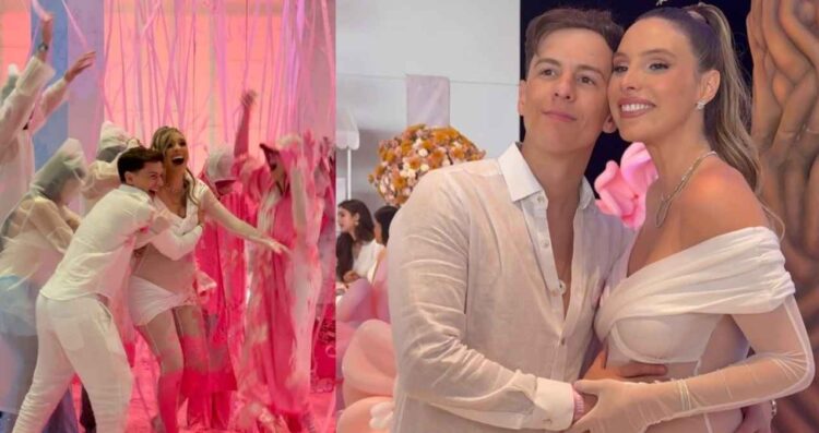Lele Pons sufre caída en revelación de género de su bebé