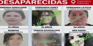 Localizan a cuatro de seis mujeres reportadas como desaparecidas en Coacalco